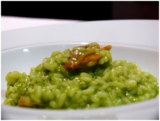 Arroz de verduras con tuétano